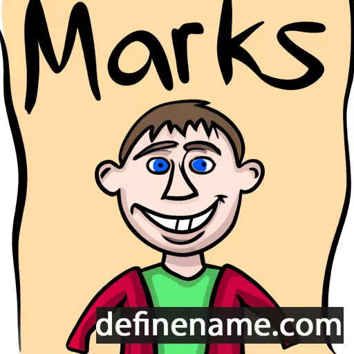 cartoon of the name Mareks