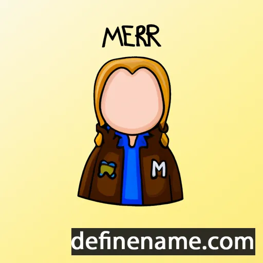 cartoon of the name Maren