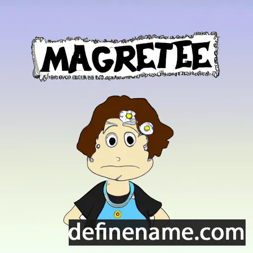 cartoon of the name Margarete