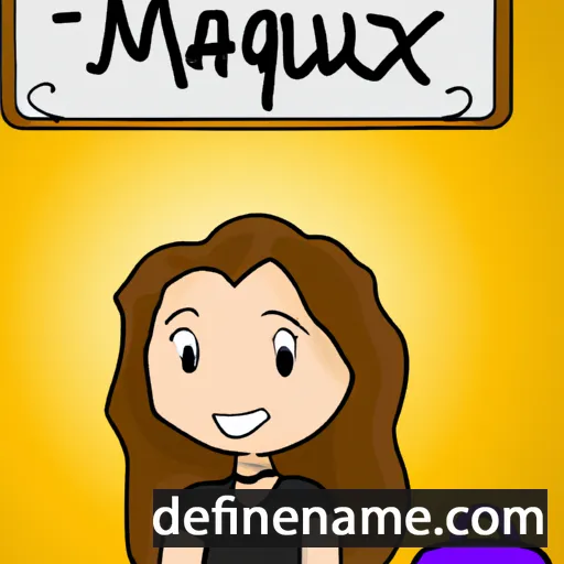 cartoon of the name Margaux