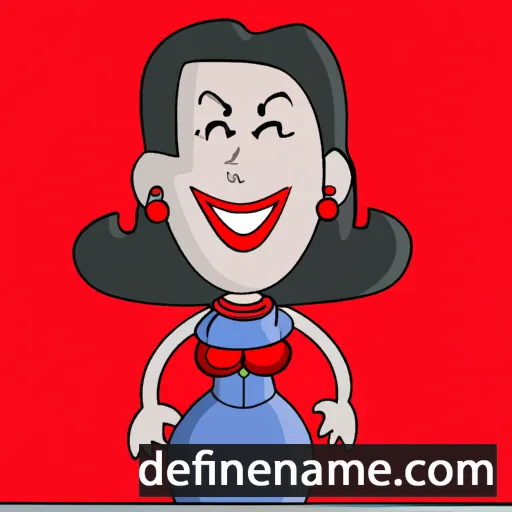 cartoon of the name María Carmen