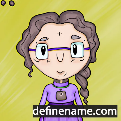 cartoon of the name María Josefa