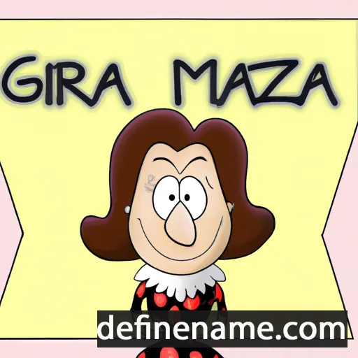 cartoon of the name Maria Grazia