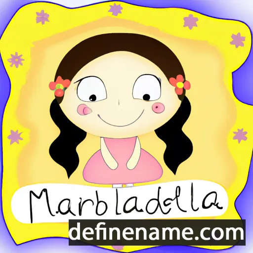 cartoon of the name Mariabella