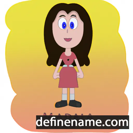 cartoon of the name Mariana