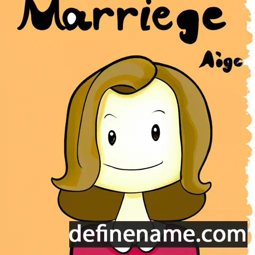 cartoon of the name Marie-Ange