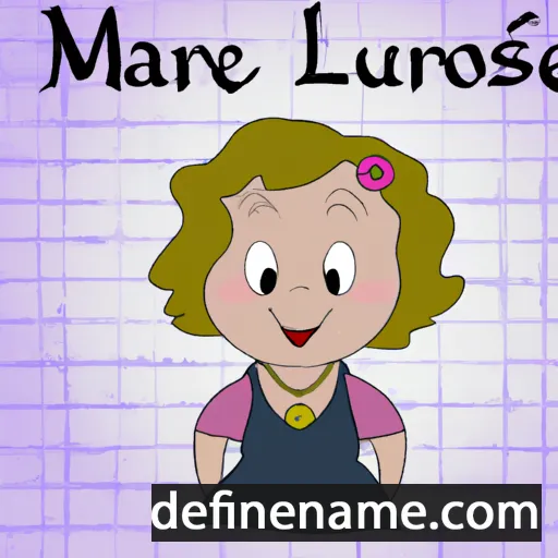 cartoon of the name Marie-Louise