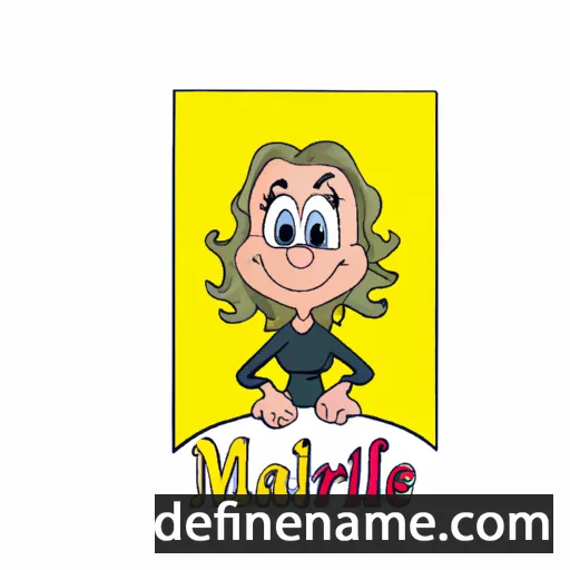 cartoon of the name Mariëlle