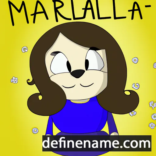 cartoon of the name Mariela