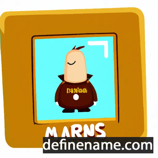 cartoon of the name Marinus