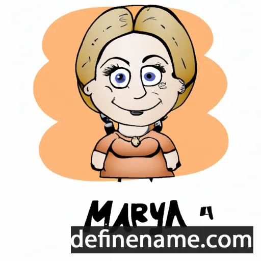 cartoon of the name Mariya