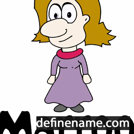 cartoon of the name Marjo