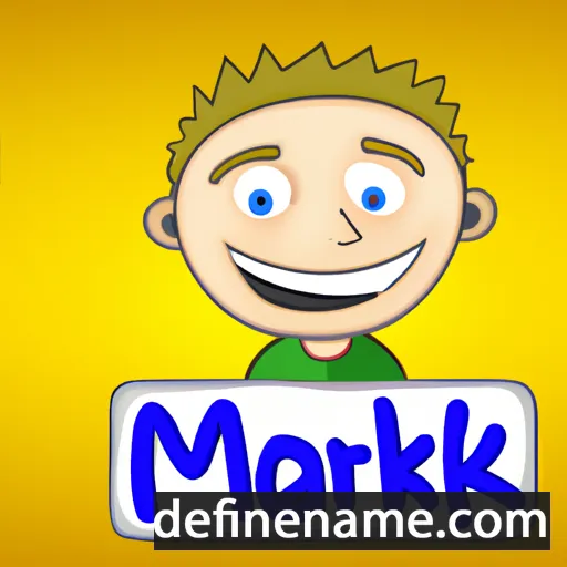 cartoon of the name Mark