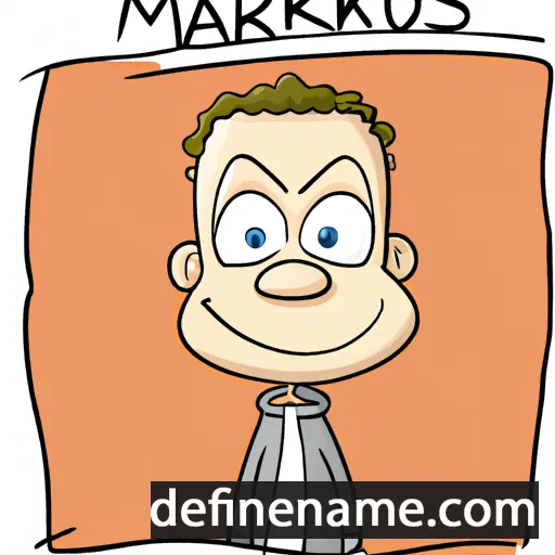 cartoon of the name Markus