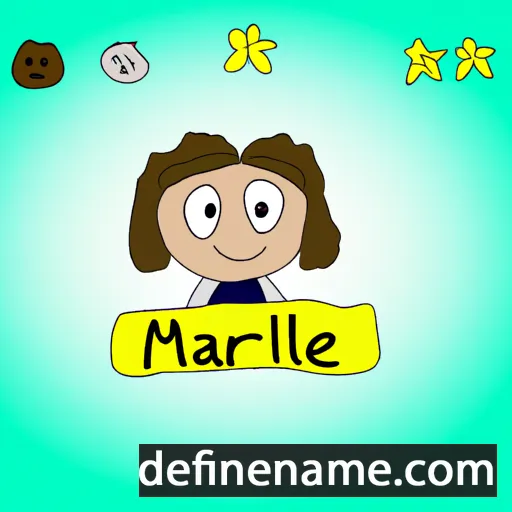 cartoon of the name Marlène