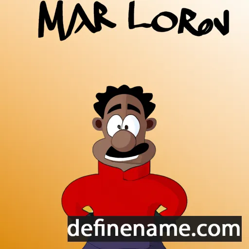 cartoon of the name Marlon