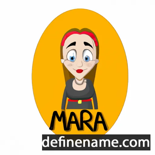 cartoon of the name Marna