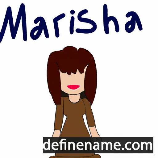 cartoon of the name Marsha