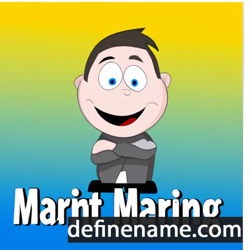 cartoon of the name Martin