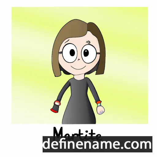 cartoon of the name Martine