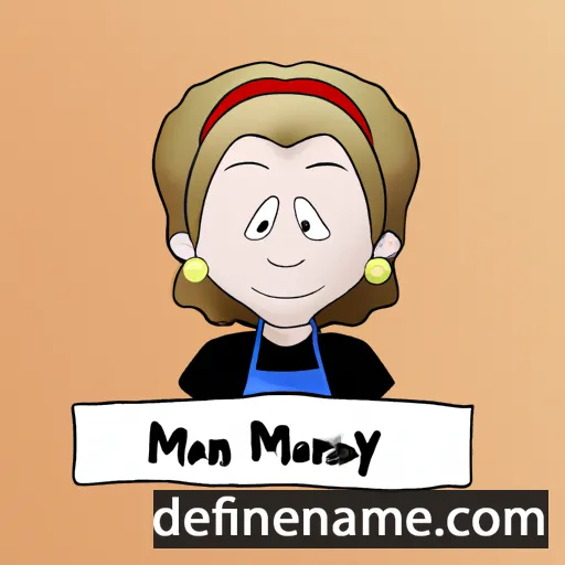 cartoon of the name Mary Anne