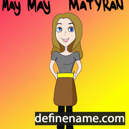 cartoon of the name Maryann