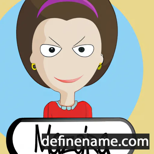 cartoon of the name Marzena