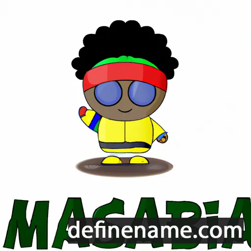 cartoon of the name Masamba