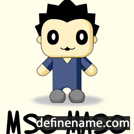 cartoon of the name Masao