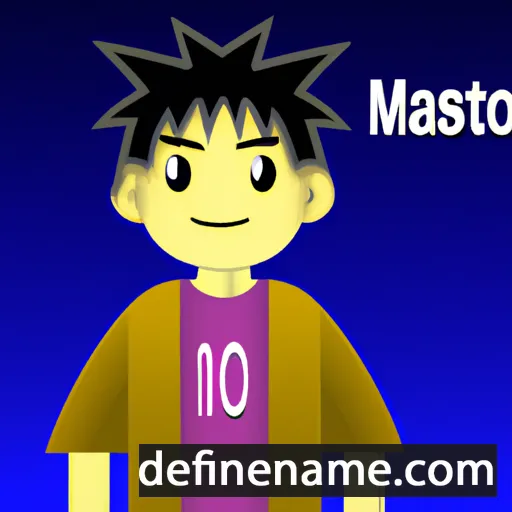 cartoon of the name Masato