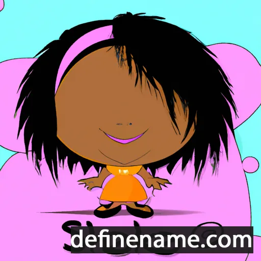 cartoon of the name Shakia