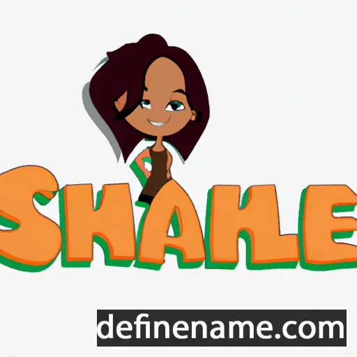 cartoon of the name Shalie