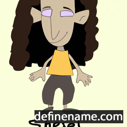 cartoon of the name Shallev