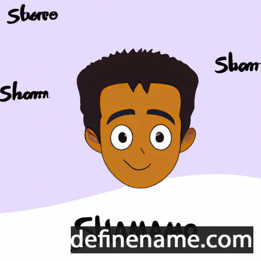 cartoon of the name Shamar