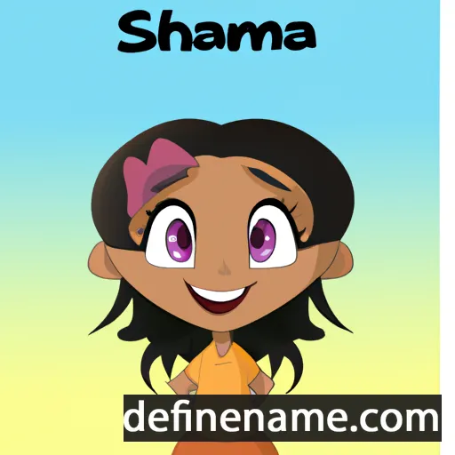 cartoon of the name Shamara