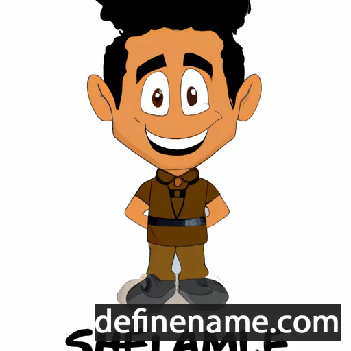 cartoon of the name Shamiel