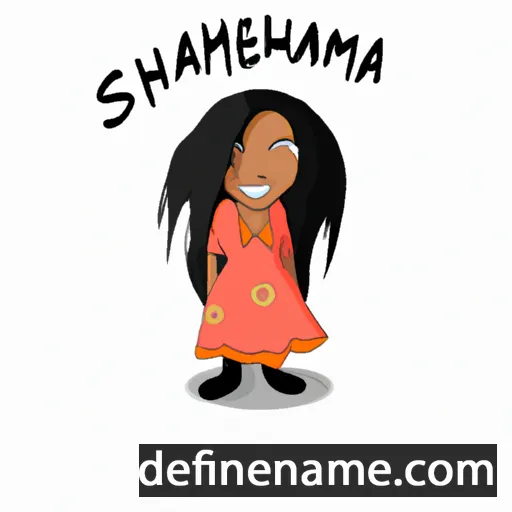 cartoon of the name Shamiera