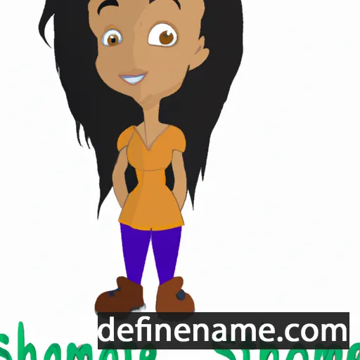 cartoon of the name Shamontae