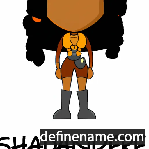 cartoon of the name Shanedra