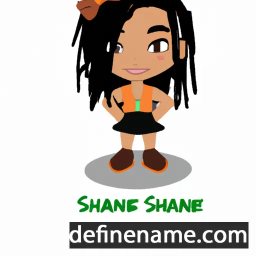 cartoon of the name Shanee