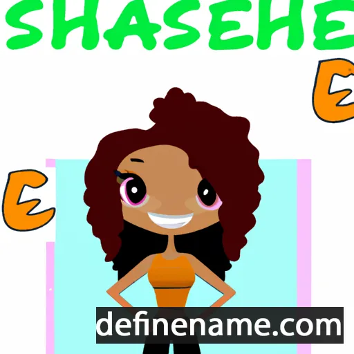 cartoon of the name Shanessa