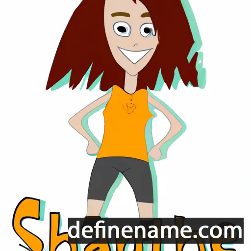 cartoon of the name Shanet