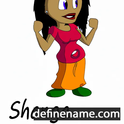 cartoon of the name Shanga