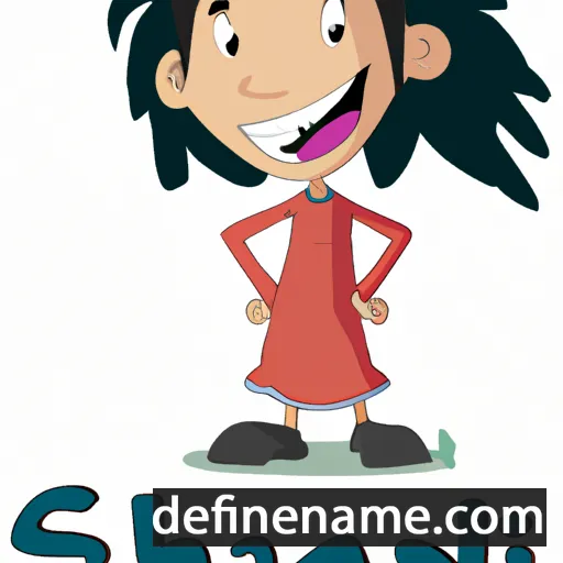 cartoon of the name Shani