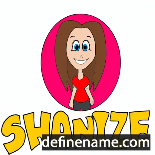 cartoon of the name Shanie