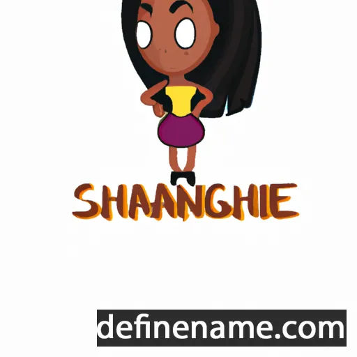 cartoon of the name Shanique