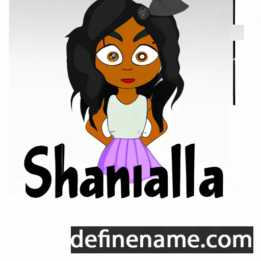 cartoon of the name Shanola