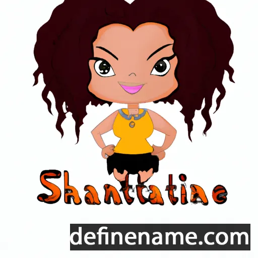 cartoon of the name Shante