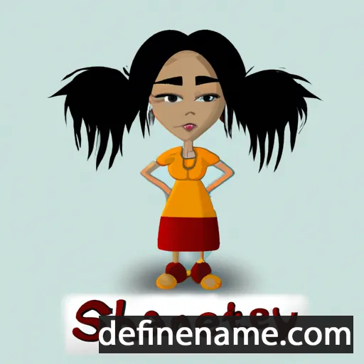 cartoon of the name Shanteny