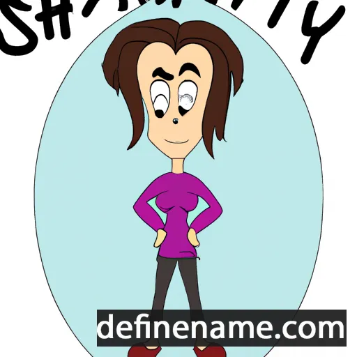 cartoon of the name Shantilly